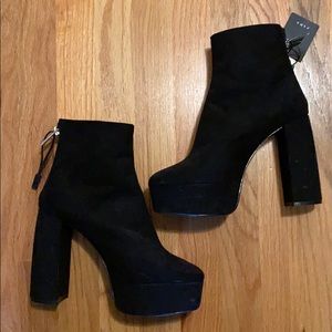 Zara platform booties